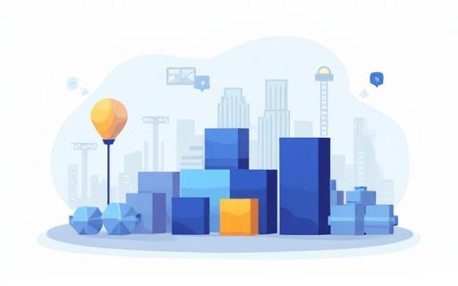 Illustration representing building blocks or custom components.